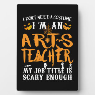 Kunstlehrer Halloween lustiges Kostüm Fotoplatte