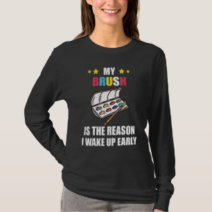 Kunstlehrer Mein Pinsel Künstler Farbe Palette Mal T-Shirt