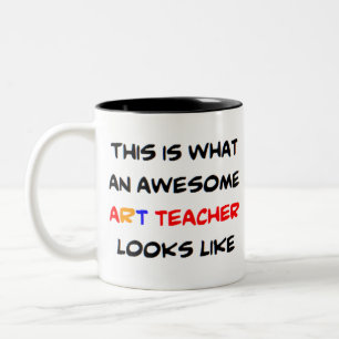 Kunstlehrer, phantastisch zweifarbige tasse