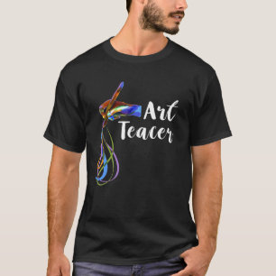 Kunstlehrer Pinsel Maler Student T-Shirt