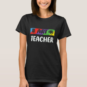 Kunstlehrer Tie Dye Rückkehr zur Schule Würdigung T-Shirt