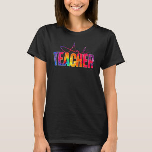 Kunstlehrer Tie Dye Zurück zur Schule Würdigung 5 T-Shirt