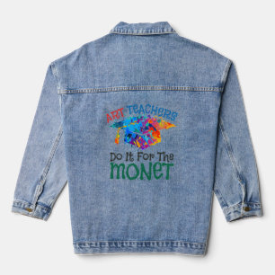 Kunstlehrer tun es für den Monet Art Teacher Jeansjacke