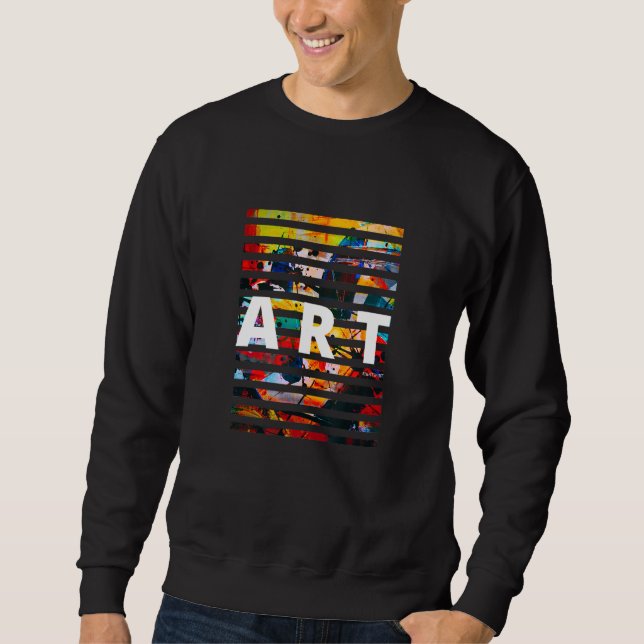 Kunstlehrer und Künstler Abstract   Sweatshirt (Vorderseite)