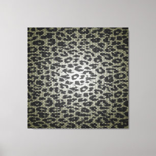 Kunstleoparden abstrakte Textur Leinwanddruck