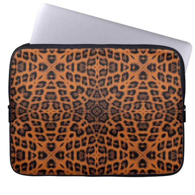 Kunstleoparden Laptopschutzhülle (Vorderseite)