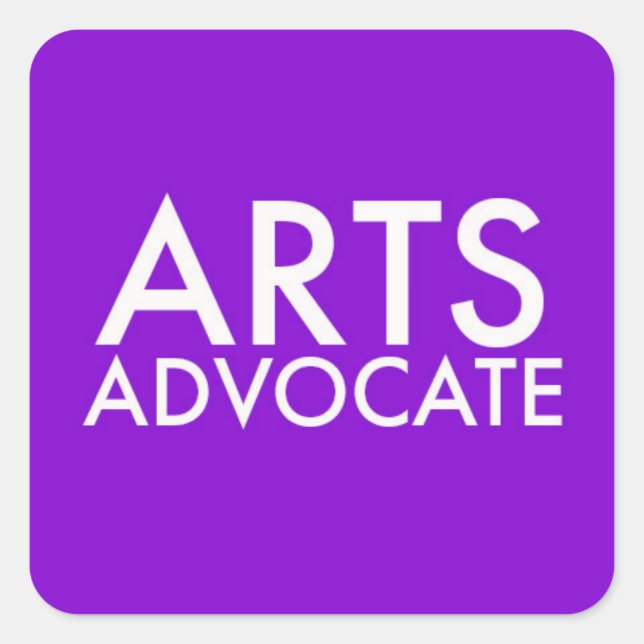 Künstler Advocate Stickers (Vorderseite)