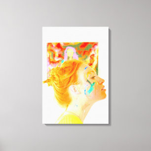 Künstler als Kunst eingewickelte Leinwand