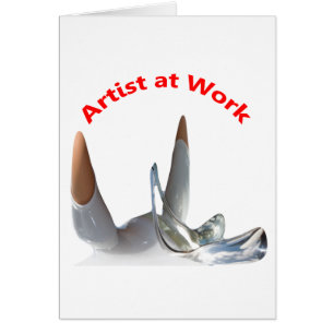 Künstler am Arbeitsplatz