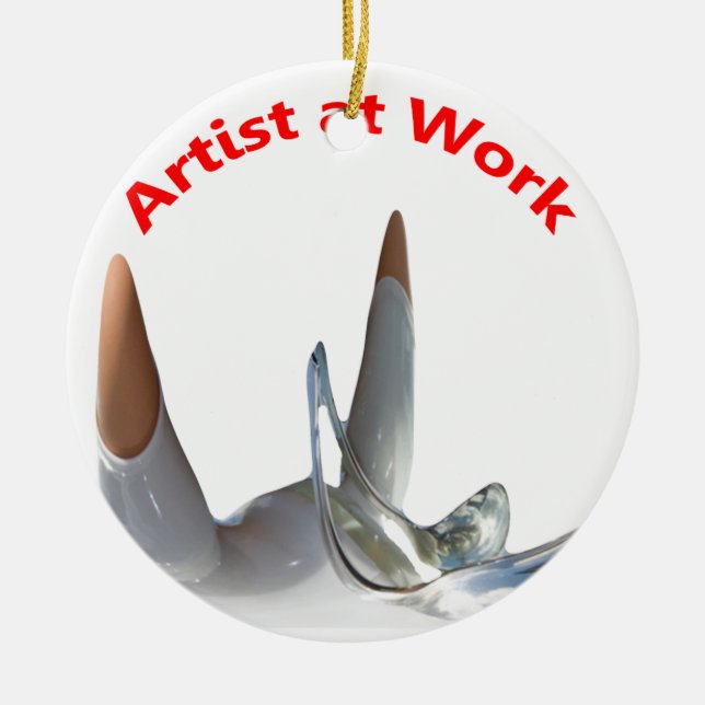 Künstler am Arbeitsplatz Keramik Ornament (Vorne)