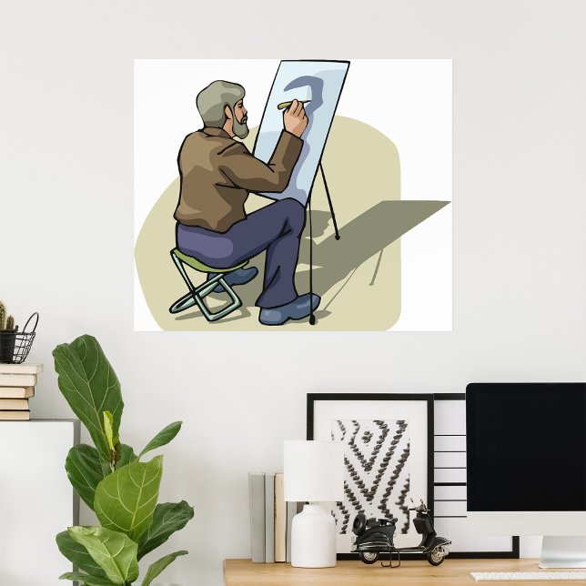 Künstler am Arbeitsplatz Poster (Von Creator hochgeladen)