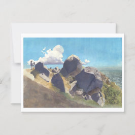 Künstler an der kalifornischen Küste Postkarte