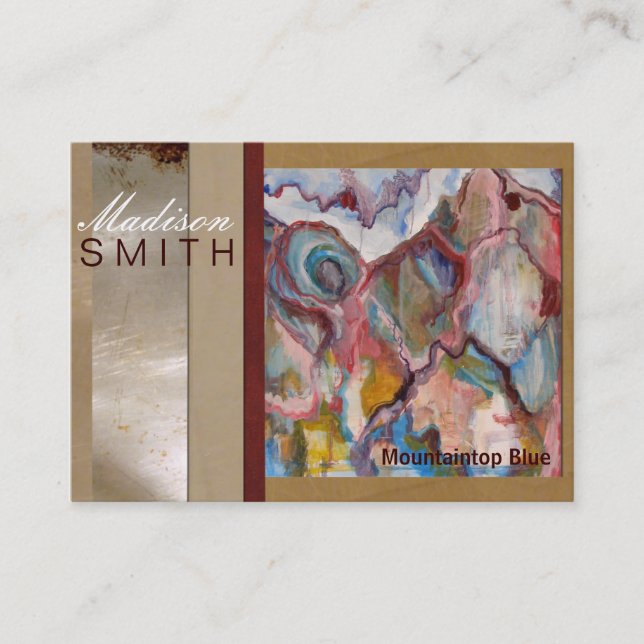 Künstler beruflich visitenkarte (Vorderseite)