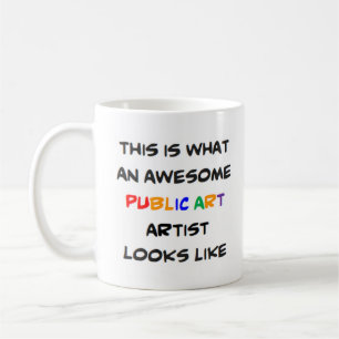 Künstler der öffentlichen Kunst, phantastisch Kaffeetasse