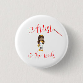 Künstler der Woche mit Pinsel Button