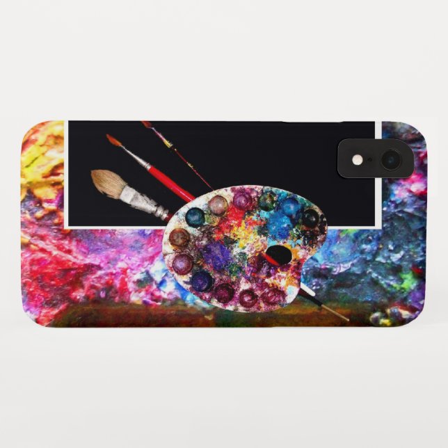 KÜNSTLER FARBE PALETTE, schwarz Case-Mate iPhone Hülle (Rückseite (Horizontal))