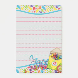 Künstler-Farbe splats Zeichenstiftkasten Post-it Klebezettel