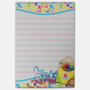 Künstler-Farbe splats Zeichenstiftkasten Post-it Klebezettel