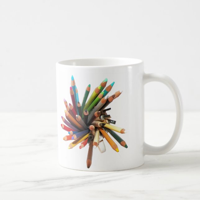 Künstler farbige Öl-Bleistifte Kaffeetasse (Rechts)