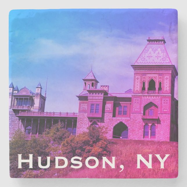 Künstler Frederic Edwin Church Hudson, NY Anwesen Steinuntersetzer (Vorderseite)