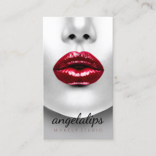 Künstler für dauerhafte Make-up-Lippen in kräftige Visitenkarte
