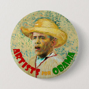 Künstler für Obama: Vincent van Gogh Button
