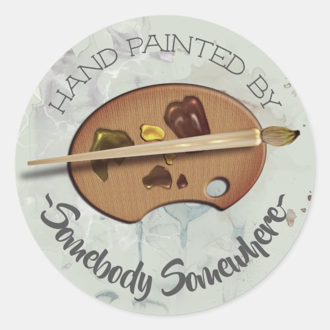 Künstler handgemalt durch Aufkleber (Vorderseite)