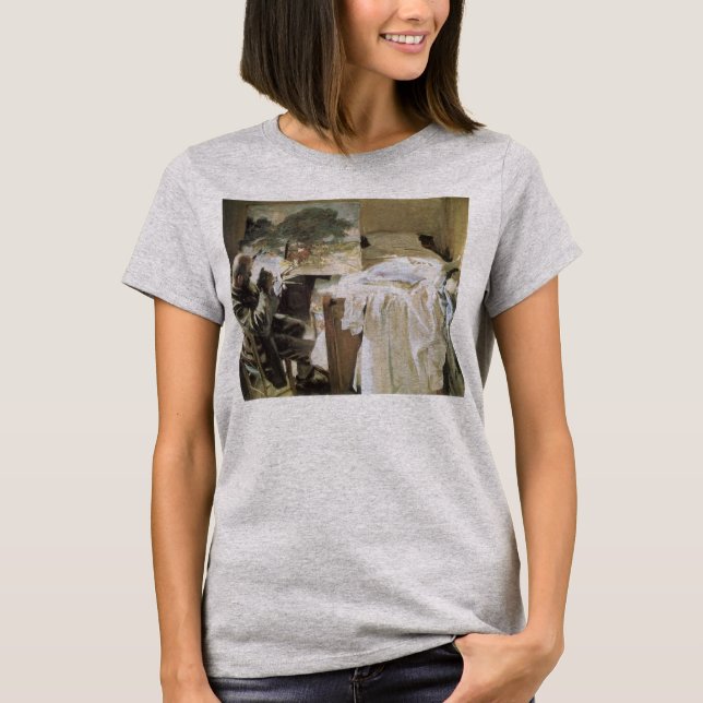 Künstler in Seinem Studio von John Singer Sargent T-Shirt (Vorderseite)