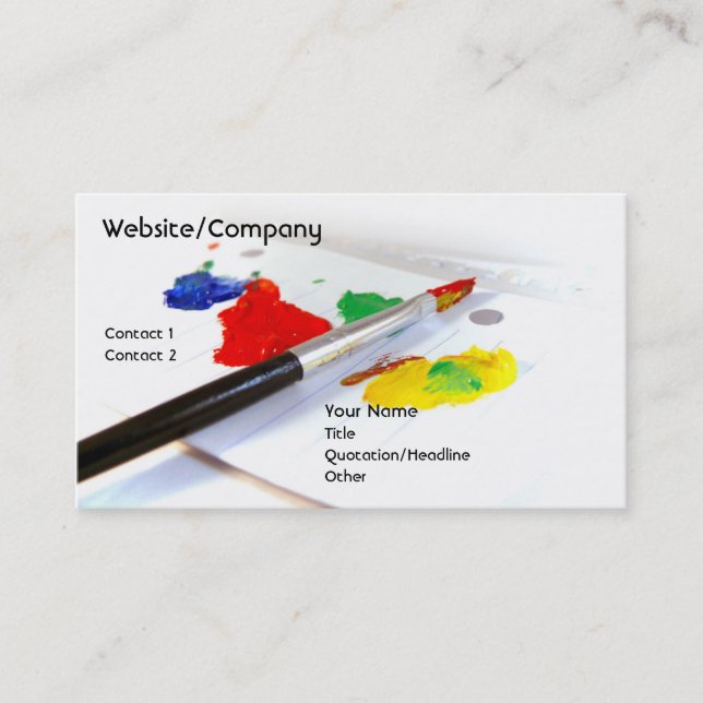 Künstler Inc. Visitenkarte (Vorderseite)