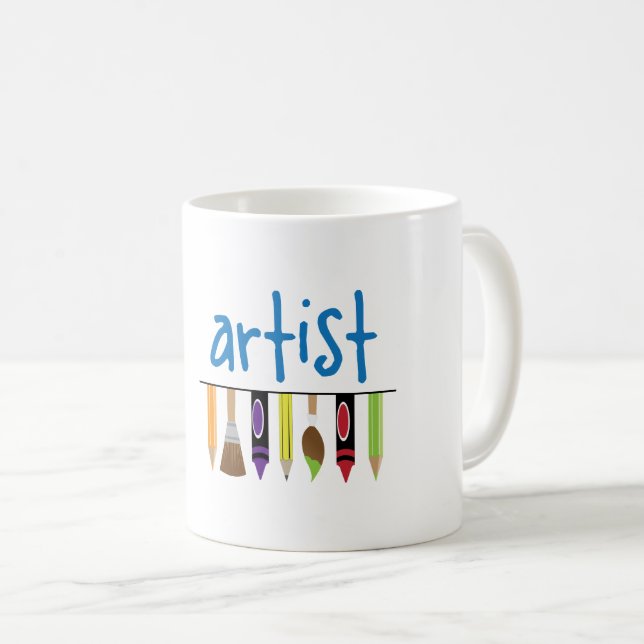 Künstler Kaffeetasse (VorderseiteRechts)