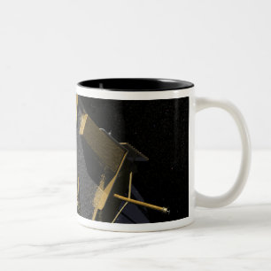 Künstler-Konzept der Monduntersuchung Orbi 2 Zweifarbige Tasse