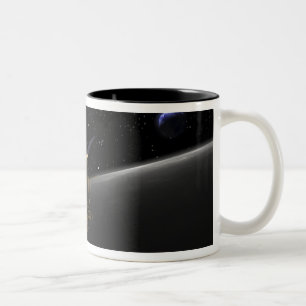Künstler-Konzept der Monduntersuchung Orbi 4 Zweifarbige Tasse