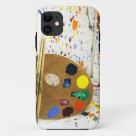 Künstler malen Spritzer und Farbpalette Case-Mate iPhone Hülle