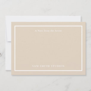 Künstler mit individueller Note Dankeskarte