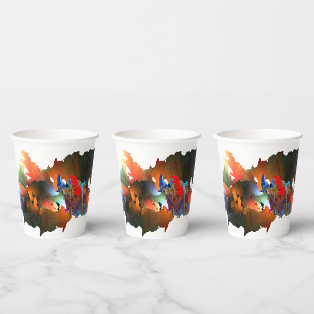 Künstler Paint Cup Pappbecher (Multi)