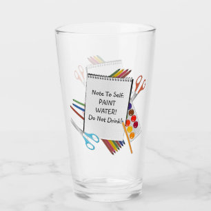 Künstler Paint Water Glas