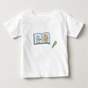 Künstler Reise Süßes Skizzenbuch Kunst Baby T-shirt