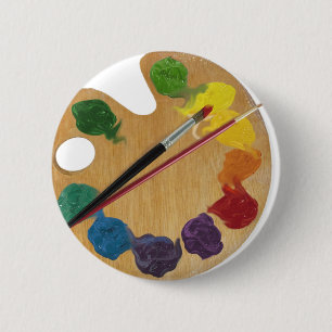 Künstler ` s Paletten-Farbrad Button