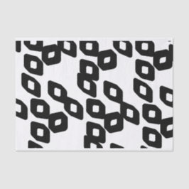 Künstler Schwarz-weiße große Diamant Muster Textur Seidenpapier