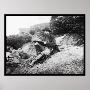 Künstler skizzieren das Schlachtfeld von Gettysbur Poster