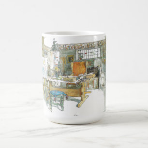 Künstler-Studio-Arbeitsraumwatercolor-Tasse Karls Kaffeetasse