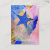 Künstler-Trading Card des blauen Sternes ACEO