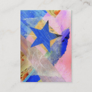 Künstler-Trading Card des blauen Sternes ACEO Visitenkarte