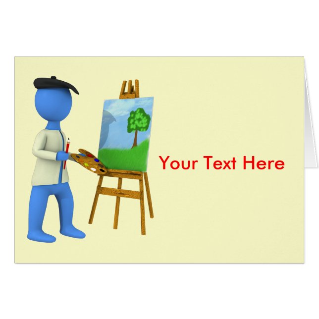 Künstler und Gestell (Vorderseite (Horizontal))