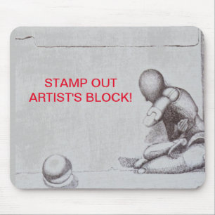 Künstler und Kreative fürchten den Block m Mousepad