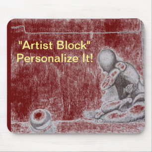 Künstler und Kreative fürchten den Block m Mousepad
