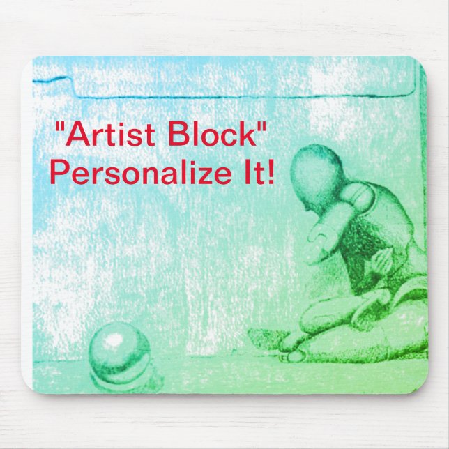 Künstler und Kreative fürchten den Block m Mousepad (Vorne)