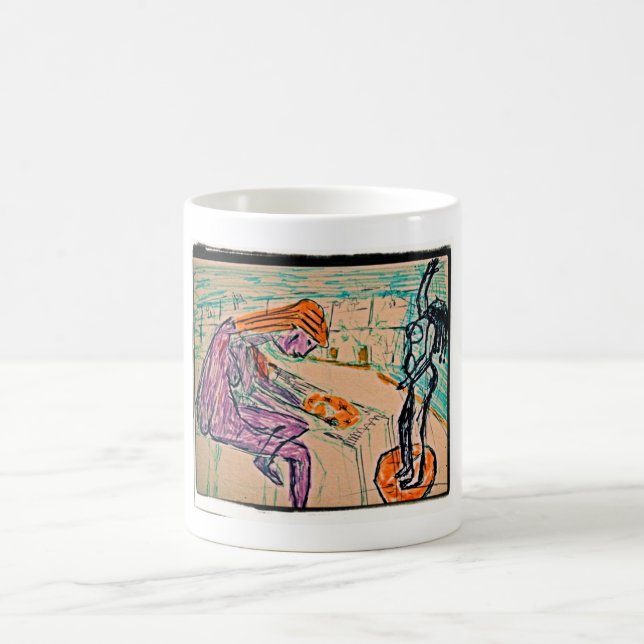 Künstler und Modell Kaffeetasse (Mittel)