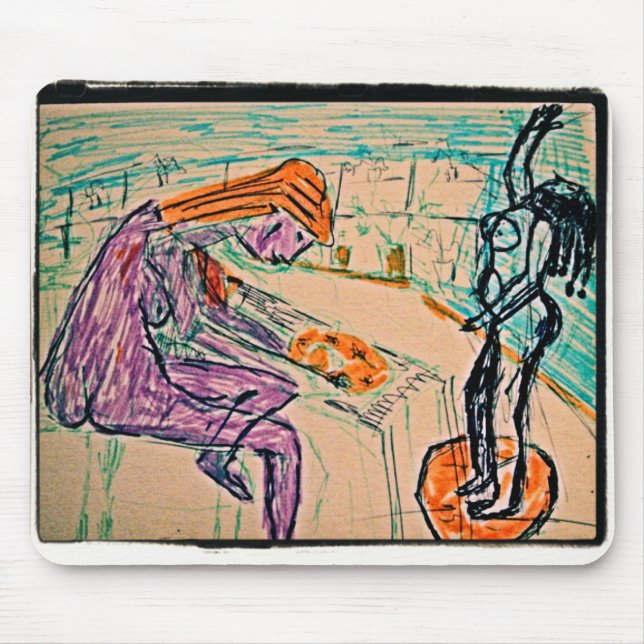 Künstler und Modell Mousepad (Vorne)