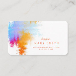 Künstler-Visitenkarte-runde Ecken Visitenkarte